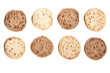 Mix of Italian style bread rolls, wholemeal and regular