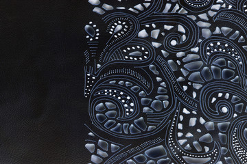 lace leather texture