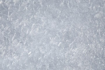 texture of ice on the river