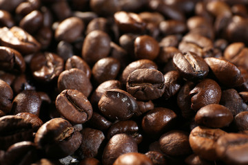 Coffee beans, closeup
