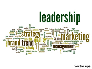 Fototapeta premium Vector conceptual business word cloud