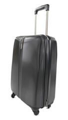 Black suitcase isolated on white