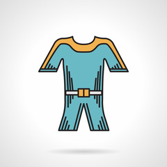 Flat style vector icon for wetsuit