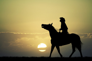 man on horseback