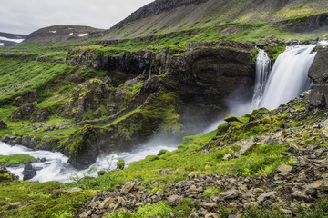 Obraz premium Dynjandi, a Waterfall in Iceland
