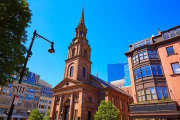 Fototapeta premium Boston Arlington Street Church in Massachusetts