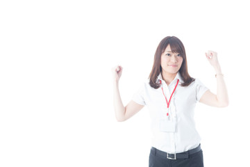 白バックOLポートレート(半袖)