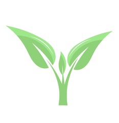 Green plant icon