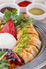 Turkish, Arabian and Greek Traditional Kebab Adana, Urfa, Beyti