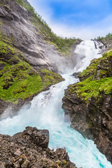 Fototapeta na wymiar waterfall in Norway