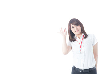 白バックOLポートレート(半袖)