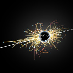 Particle Collision and Blackhole in LHC (Large Hadron Collider)