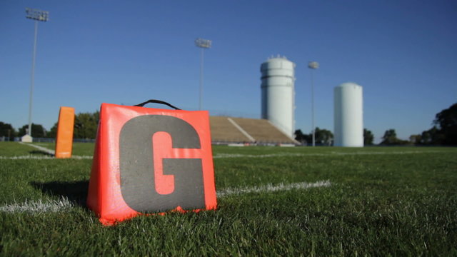 High School Football Stadium Goal Line