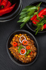 Chilli con carne in pan