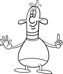 fantasy character coloring page