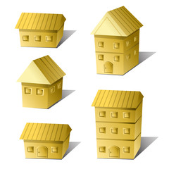 Vector illustration of property on board game