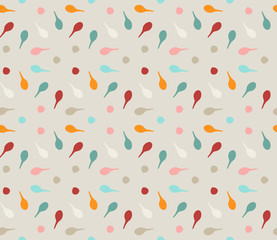 Seamless color pattern with Polka