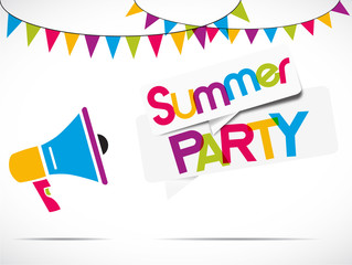 megaphone : summer party