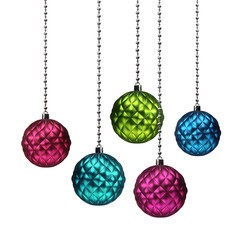 Colorful Christmas balls