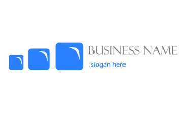 Blue business logo