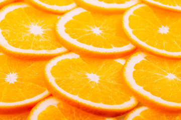 Orange Fruit Background. Summer Oranges. Healthy Food