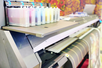 The image of a professional printing machine