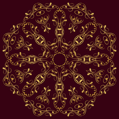East circular  ornament