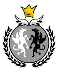 Fototapeta premium elegant king emblem