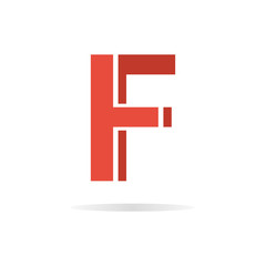 Logo F letter for company vector design template.