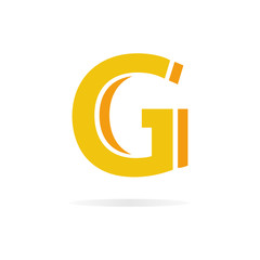 Logo G letter for company vector design template.