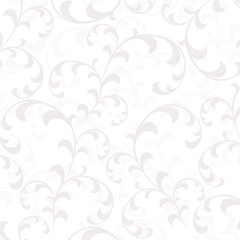 Seamless Floral pattern wallpapers in the style of Baroque . Can