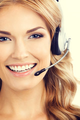 Support phone operator in headset