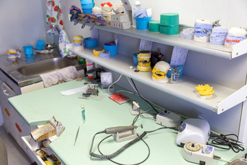 Prosthetic Dentistry. Cabinet preparing implants
