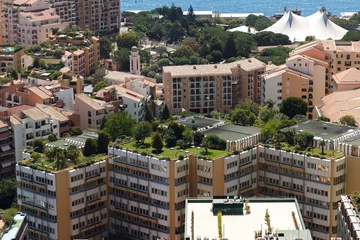 Deurstickers Monaco building roofs © aigarsr