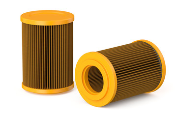 orange car air filter
