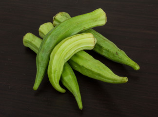 Okra vegetables
