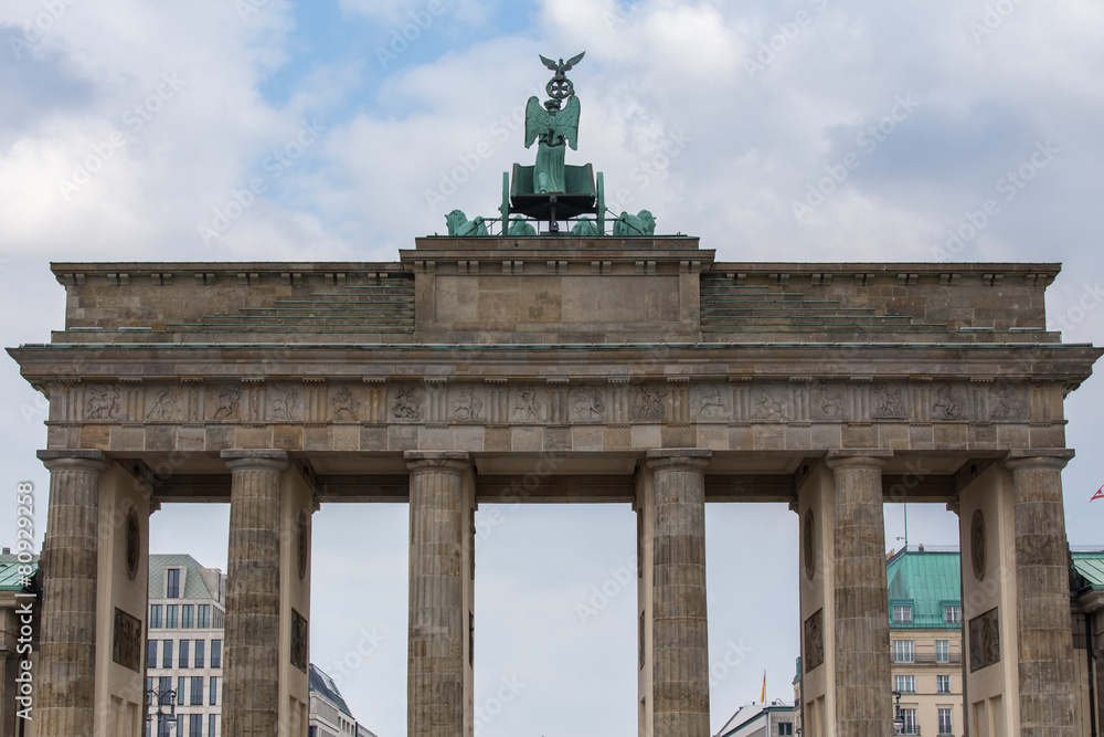 Poster brandenburger tor berlin germany