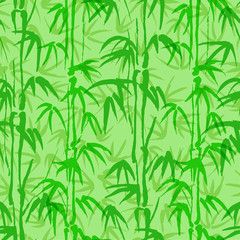 Naklejka na ściany i meble Abstract seamless background with bamboo