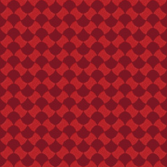 Abstract pattern based on Traditional African Ornament. Warm red