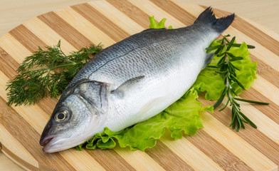Raw seabass