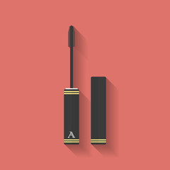 Mascara icon. Flat style