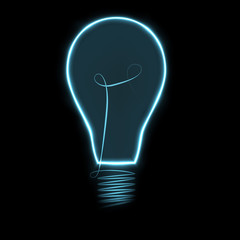 Modern background with light bulb