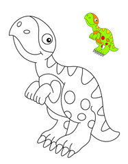 coloring book with a dinosaur © maria treter