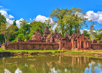 Fototapeta na wymiar Banteay Srei or Lady Temple at Siem Reap Cambodia