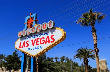Foto op Plexiglas Welkom bij Fabulous Las Vegas-bord, Nevada © donyanedomam