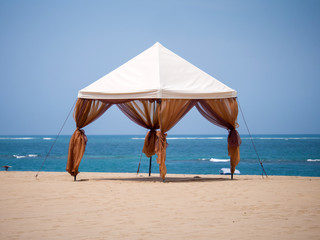 canopy on Kuta beach in Bali