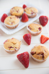 Erdbeer Muffins