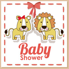 Baby Shower design, vector illustration