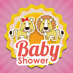 Baby Shower design, vector illustration