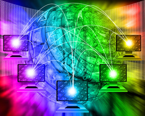 Obraz premium connection of the world